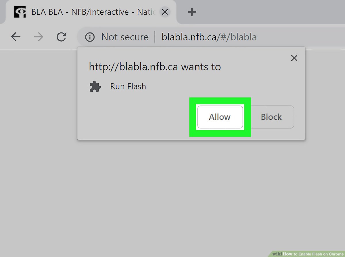 How to activate flash in chrome